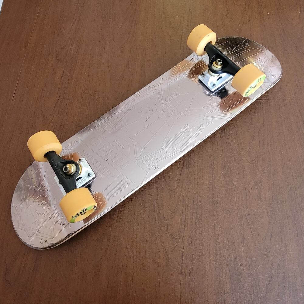 RARE Shane O'Neill Primitive Skateboard Silver Foil Pre-owned, great shape